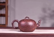 《逍遙竹》宜興紫砂壺工藝美術師純手工紫泥泡茶壺茶具一粒珠