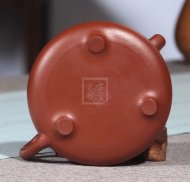 《子冶石瓢》宜興紫砂壺手工高級工藝美術師大紅袍壺茶壺石瓢茶具