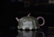 《荷葉》宜興名家紫砂壺工藝美術師手工民國綠，紫泥功夫茶具茶壺家用