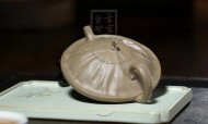 《小蓮蓬》宜興青灰泥工藝美術師全手工收藏把玩創新壺茶具