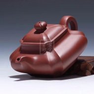 《抽角四方》宜興底槽青工藝美術師手工紫砂壺茶具四方