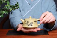 《柱礎》紫砂壺工藝美術師全手工純制壺稀有本山綠泥