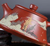 《大口井欄》宜興紫砂茶壺紫砂泡茶壺珍稀大紅袍手工實力派名家泡茶壺