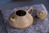 《子冶石瓢》宜興紫砂壺實力派名家手工石瓢黃段