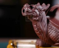 《龜龍壺》宜興正宗紫砂壺名家張偉軍手工高級工藝美術師功夫泡茶壺茶具紫泥