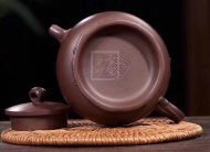 《葉下塘秋》宜興工藝美術師手工紫砂壺茶壺老師制紫泥