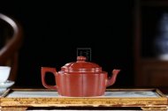 《菱花井欄》宜興名家紫砂壺高級工藝美術師純手工大紅袍泡茶壺菱花家用套裝功夫茶具