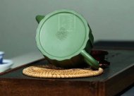 《龍把葵菱》宜興紫砂壺壺老師珍稀民國(guó)綠助理工藝美術(shù)師手工茶壺