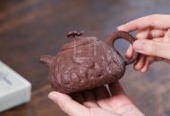 《供春》宜興紫砂壺工藝美術師手工紫泥供春泡茶壺茶具