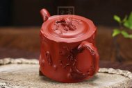 《梅樁》宜興市紫砂壺大紅袍全手工高級工藝美術(shù)師制作梅樁茶具套壺