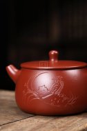 《玉潤》宜興紫砂壺助理工藝美術師純手工大紅袍泡茶壺茶具