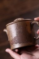 《高竹節(jié)》宜興紫砂壺實(shí)力派名家純手工龍血段泥茶壺茶具