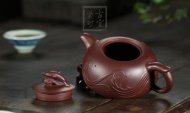 《海豚》工藝美術師手工家紫泥紫砂壺創新壺系列收藏茶壺