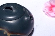 《石瓢》宜興紫砂壺工藝美術師手工茶壺茶具墨綠泥石瓢