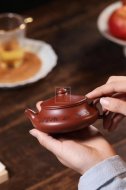 《玉扁》宜興紫砂壺實力派名家手工紅皮龍泡茶壺茶具