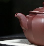 《福臨八方》宜興紫砂壺工藝美術(shù)師手工紫泥福緣八方泡茶壺茶具