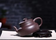 《金砂納福》紫泥紫砂茶壺全手工工藝美術師宜興原礦紫砂喝茶壺