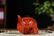 《菱花井欄》宜興紫砂壺工藝美術師手工大紅袍泡茶壺菱花井欄茶具