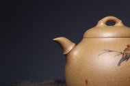 《清心鳥趣》吳賽春原礦段泥宜興紫砂壺