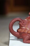 《金龜出?！芬伺d紫砂壺高級工藝美術師純手工底槽青創新壺茶壺紫砂茶具