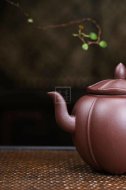 《荷趣》宜興紫砂壺助理工藝美術師手工茶壺茶具紫泥
