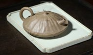 《小蓮蓬》宜興青灰泥工藝美術師全手工收藏把玩創新壺茶具