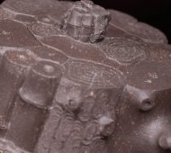 《束柴三友》宜興紫砂壺手工高級工藝美術師大師收藏級茶壺清灰泥束柴三友