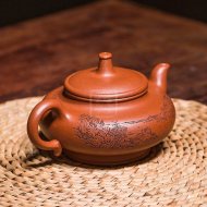 《玉柱》宜興紫砂助理工藝美術師手工底槽青泡茶壺套壺