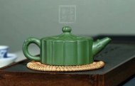 《龍把葵菱》宜興紫砂壺壺老師珍稀民國(guó)綠助理工藝美術(shù)師手工茶壺