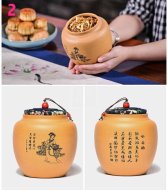 《四大美女茶葉罐》宜興紫砂壺手工紫泥，段泥，紅清水泥，天青泥茶壺具