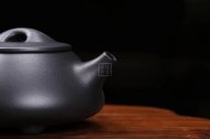 《景舟石瓢》宜興紫砂壺助理工藝美術師手工黑料石瓢茶壺茶具