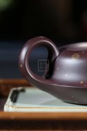 《平湖秋月（描金款）》宜興紫砂壺手工工藝美術師大師收藏級茶壺紫泥