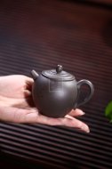 《長樂》宜興紫砂壺助理工藝美術師手工青灰泥茶具茶壺